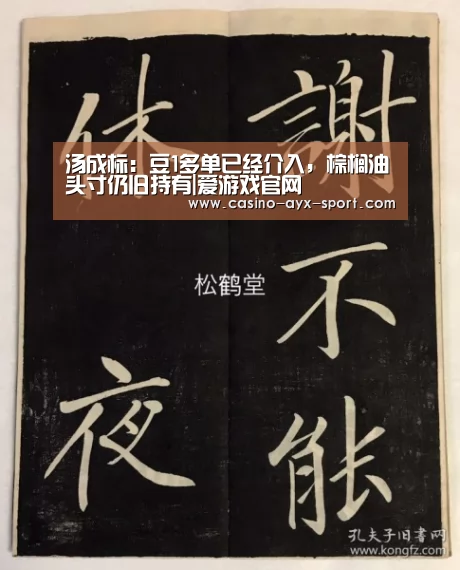 汤成标:豆1多单已经介入,棕榈油头寸仍旧持有|爱游戏官网(图2) 爱游戏
